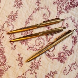 Elegant Gold Ballpoint Pens Vintage